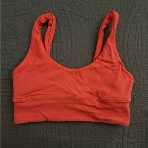 Lululemon Athletica Vibrant Orange Sports Bra